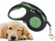 Strong automatic retractable dog leash with lock, 5m, up to 15kg, green