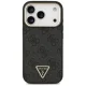 Чехол Guess 4G Triangle Logo MagSafe для iPhone 17 Pro / 18 Pro, черный с золотым