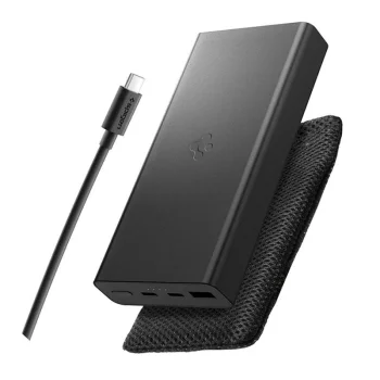 Spigen EA3020 ārējais akumulators 20000mAh 30W, melns