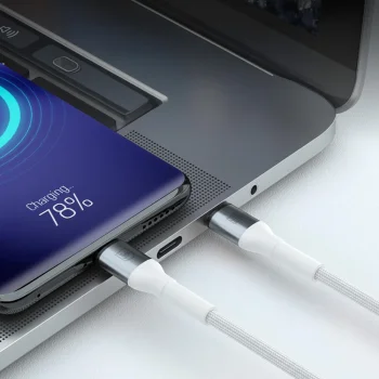 Кабель 3mk Hyper Cable N-SERIES USB-C / USB-C 1м 60W, белый