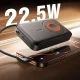 Joyroom JR-PBM02 ārējais akumulators 10000mAh 22.5W ar MagSafe un vadu, melns