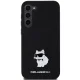 Чехол Karl Lagerfeld для Samsung Galaxy S24+ Silicone Choupette Metal Pin, черный