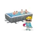 Bestway 56441 Frame Pool 404 x 201 x 100 cm, 18-in-1 Set