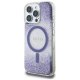 Guess HC Resin Bottom Glitter MagSafe Phone Case Cover iPhone 16 Pro Max - purple