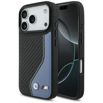 BMW iPhone 17 Pro vāciņš M Carbon Logo MagSafe, zils