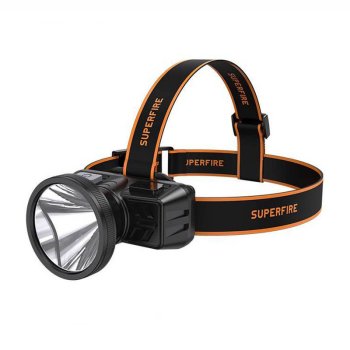 Superfire HL51 galvas lukturis, 160lm, Micro-USB