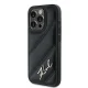 Karl Lagerfeld iPhone 15 Pro vāciņš Diagonal Quilted Script, melns