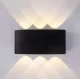 Sienas LED lampa augšup-lejup, 65W, IP54, melna