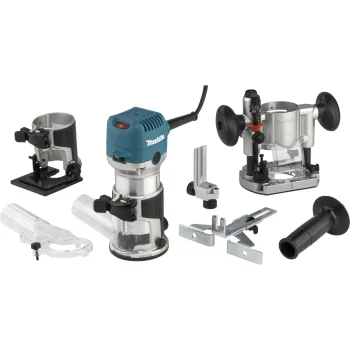 Makita RT0702CX2J Multifunction Router 710W 6 / 8 mm with Accessories