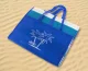 Pludmales Piknika Sega Saliekams Paklājs + Spilvens + Soma Komplekts, Zils | Beach Folding Blanket + Pillow + Bag Set