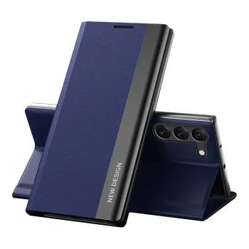 Hurtel Sleep Case Pro Folio Case for Samsung Galaxy S23+ with Stand, Blue