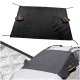 Waterproof Car Windshield Cover for Ice and Sun Protection, 242x142 cm, Black