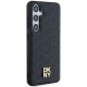 DKNY Samsung Galaxy S24+ vāciņš Leather Monogram Pattern MagSafe, melns