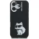 Karl Lagerfeld IML Aquarelle Choupette & Logo iPhone 16 vāciņš, melns