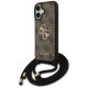 Guess 4G Big Logo Cord Stap сумка-чехол через плечо для iPhone 17 – коричневый