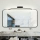 LED Arch Wall Sconce 60cm Neutral Light, Black