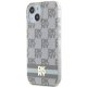 DKNY iPhone 15 Plus vāciņš IML Checkered Mono Pattern MagSafe, bēšs