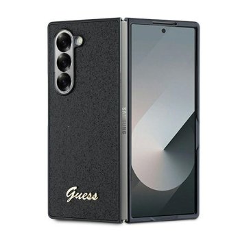 Guess 4G Glitter Script vāciņš Samsung Galaxy Z Fold 6 Melns