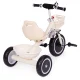 ECOTOYS bērnu trīsritenis ar groziem un zvanu, bežs