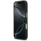 Guess iPhone 17 vāciņš Grained Strass Logo MagSafe, melns