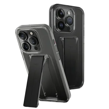 Uniq telefona vāciņš Heldro Mount ar statīvu iPhone 15 Pro Max 6,7\" dūmu/gaisa dūmu krāsā | case with Stand...