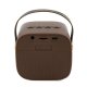 Guess 4G Leather Script Logo Mini Bluetooth Speaker, Brown