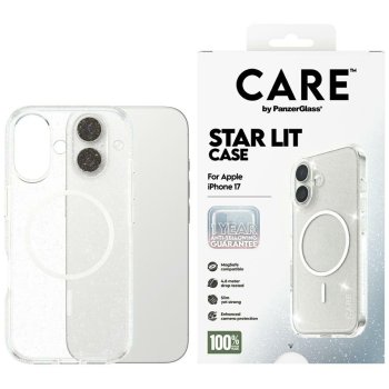 CARE by PanzerGlass Urban Explorer MagSafe Case for iPhone 17 - Clear Glitter