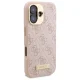 Guess iPhone 16 vāciņš 4G Logo Plate MagSafe, rozā