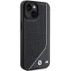 Перфорированный чехол BMW Twisted Line MagSafe для iPhone 15/14/13 - черный