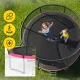 4Fizjo PRO dārza batuts bērniem ar drošības tīklu, 312 cm (10FT), rozā/melns