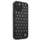 Чехол Mercedes для iPhone 13 mini Silver Stars Pattern, черный