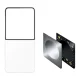 Samsung Flipsuit vāciņš Samsung Galaxy Z Flip 8 ar LED karti, melns