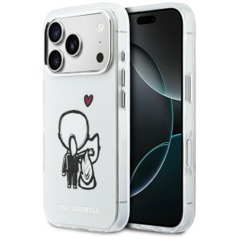 Karl Lagerfeld Karl & Choupette прозрачный чехол MagSafe для iPhone 17 Pro Max