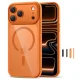Tech-Protect Magpeak MagSafe CC vāciņš Apple iPhone 17 Pro Max, Caurspīdīgs/Oranžs