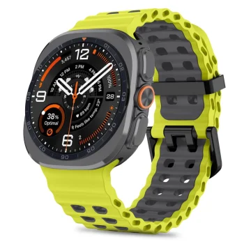 Pulksteņa siksniņa Tech-Protect Iconband Pro priekš Samsung Galaxy Watch Ultra 47mm, Lime - Black