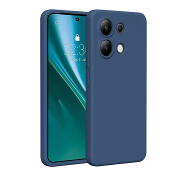 Etteri Silicone Case vāciņš Xiaomi Redmi Note 13 4G, tumši zils