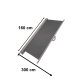 LUARO Retractable Side Awning for Terrace 160 x 300 cm, Dark Grey
