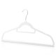 Massido MS-859 Velour Clothes Hangers, 20 Pcs, Black