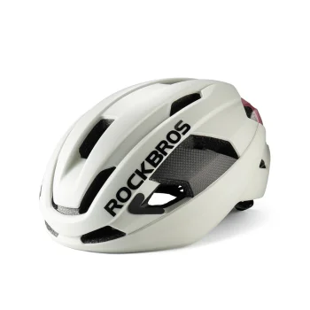 Велосипедный шлем Rockbros LK-15 Carbon Fiber 58-62см, светло-серый