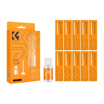 K&F Concept APS-C Sensor Cleaning Kit (10 Swabs 16 mm, Fluid 20 ml)