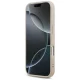 Чехол Guess для iPhone 17 Pro Leather 4G Triangle Strass MagSafe, розовый