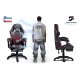 Ergonomic Gaming Chair with Footrest Specter Sofotel, black