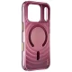 Uniq Coehl Vela Magnetic Charging vāciņš iPhone 18 Pro / 17 Pro, bordo
