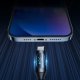 Кабель Wozinsky USB-C - Lightning с LED-дисплеем 36W 2м, черный