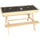 Garden Children\'s Wooden Bench Table with Drawing Board, 92x78x68 cm