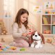Плюшевая собачка бигль в сумочке с щеткой для ухода