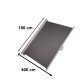 LUARO Retractable Side Awning 180 x 400 cm, Dark Grey