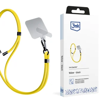 3mk EasyClip viedtālruņa aukla, dzeltena