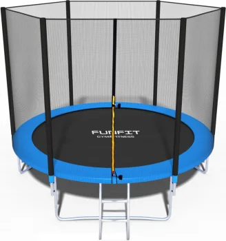 Садовый Батут FUNFIT с Защитной Сеткой и Лестницей, 252 см