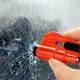 Safety key ring hammer knife